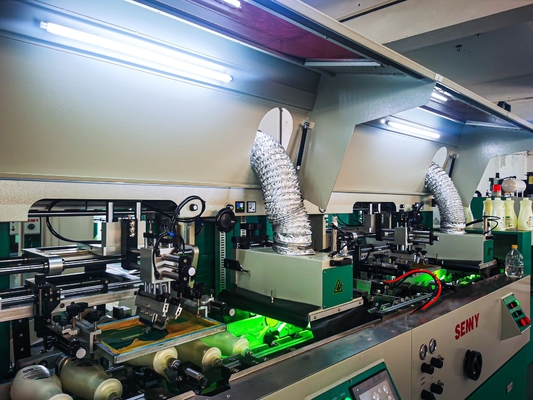 Machine d'impression d'écran de bouteille d'entraînement mécanique Plastique Bois Céramique Métal