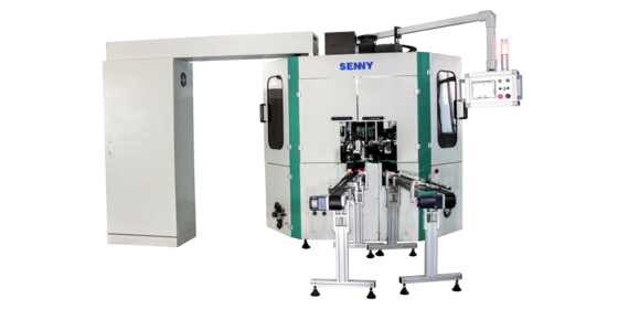 Machine d'impression sérigraphique UV automatique pour pots/bouchons ronds 3 couleurs, 60 pièces/min
