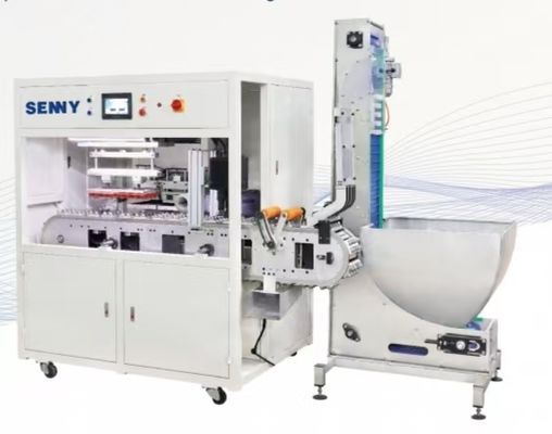 Machine d'impression automatique à deux couleurs pour bouchons de bouteilles en plastique de 28 à 38 mm de diamètre