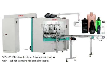 6 station 25 pièces/min Machine d'impression à écran multicolore ISO pour casque