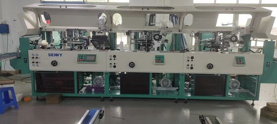 Machine de sérigraphie multicolore avec composants électriques, écran facile à toucher et structure modulaire pour les opérations d'impression