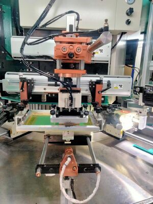 Machine de sérigraphie UV à tubes souples CNC, 200x200mm, 1-6 couleurs, 85 pièces/min