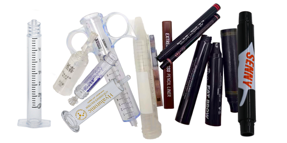 Syringe/Eyebrow Pencil Automatic 2 Color UV Screen Printer with plasma treatment function