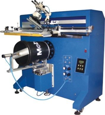 Machine à écrane semi-automatique pour seaux cylindriques