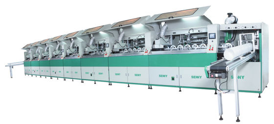 8 machine d'impression complètement automatique d'écran des stations 2000pcs/Hr 600x250mm