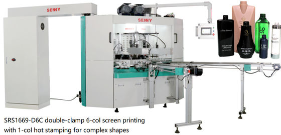 6 OIN de la station 25pcs/Min Multicolor Screen Printing Machine pour le chapeau