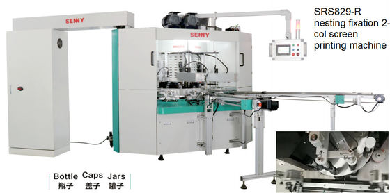 machine d'impression multicolore de l'écran 50Hz, 45pcs/Min Rotary Screen Printer