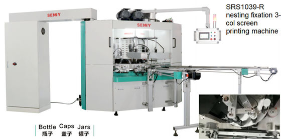 250x160mm 30pcs/Min Multicolor Screen Printing Machine pour le chapeau