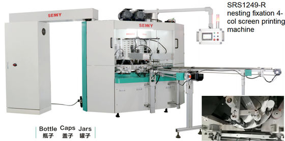 servocommande automatique de machine d'impression d'écran de bouteille de couleur de 380V 60HZ 4