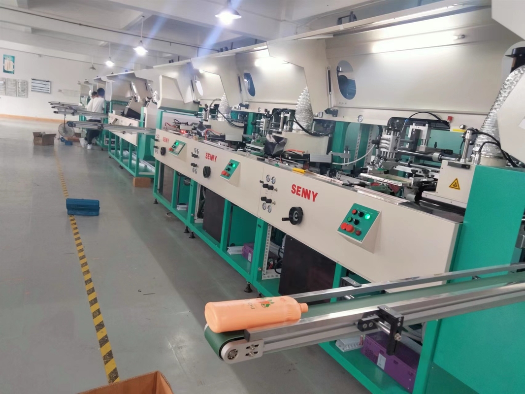 Diverses formes couleurs modulaires en plastique de machine d'impression d'écran de pot et de bouteille 1-12