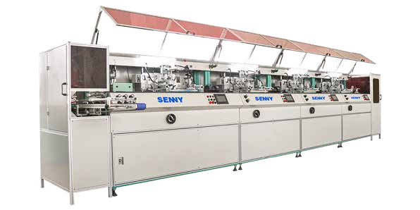 Imprimante sérigraphique modulaire entièrement automatique personnalisée 1-12 couleurs pour bouteilles avec séchage IR