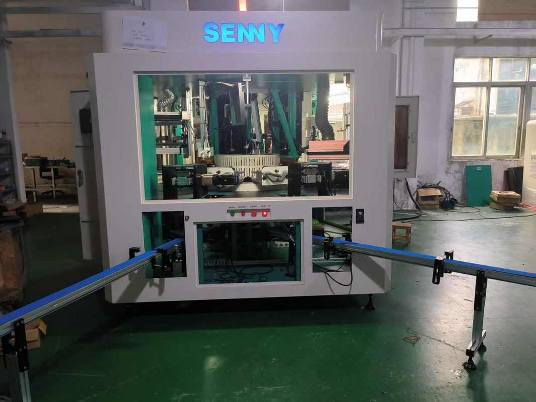 10 Work Station Bottle Screen Printer Hot Stamping Up To 55pcs/Min 360-Degree