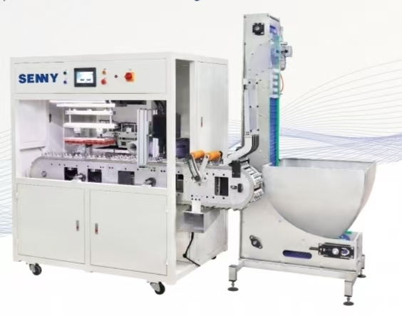 Machine d'impression automatique à deux couleurs pour bouchons de bouteilles en plastique de 28 à 38 mm de diamètre