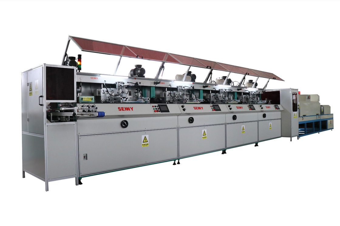 4 machine d'impression multicolore d'écran de la station 2400pcs/Hr de la couleur 4 350x250mm