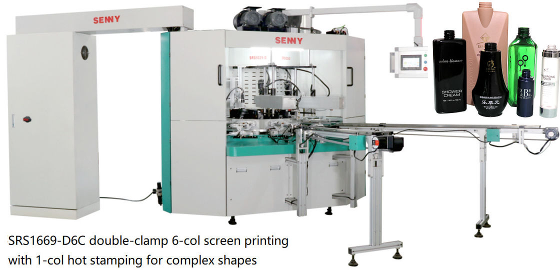 6 OIN de la station 25pcs/Min Multicolor Screen Printing Machine pour le chapeau