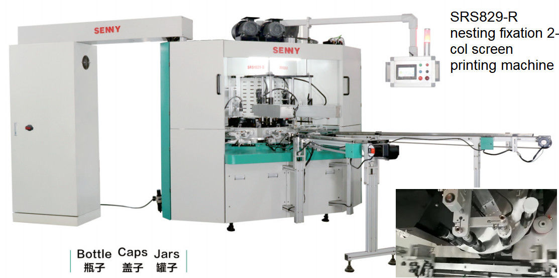 machine d'impression multicolore de l'écran 50Hz, 45pcs/Min Rotary Screen Printer