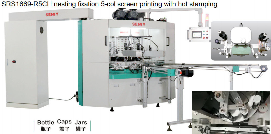Machine d'impression à écran multicolore à 50 Hz, 45 pièces/min Produit d'imprimante à écran rotative