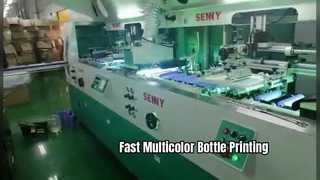 Machine linéaire pour bouteilles rondes